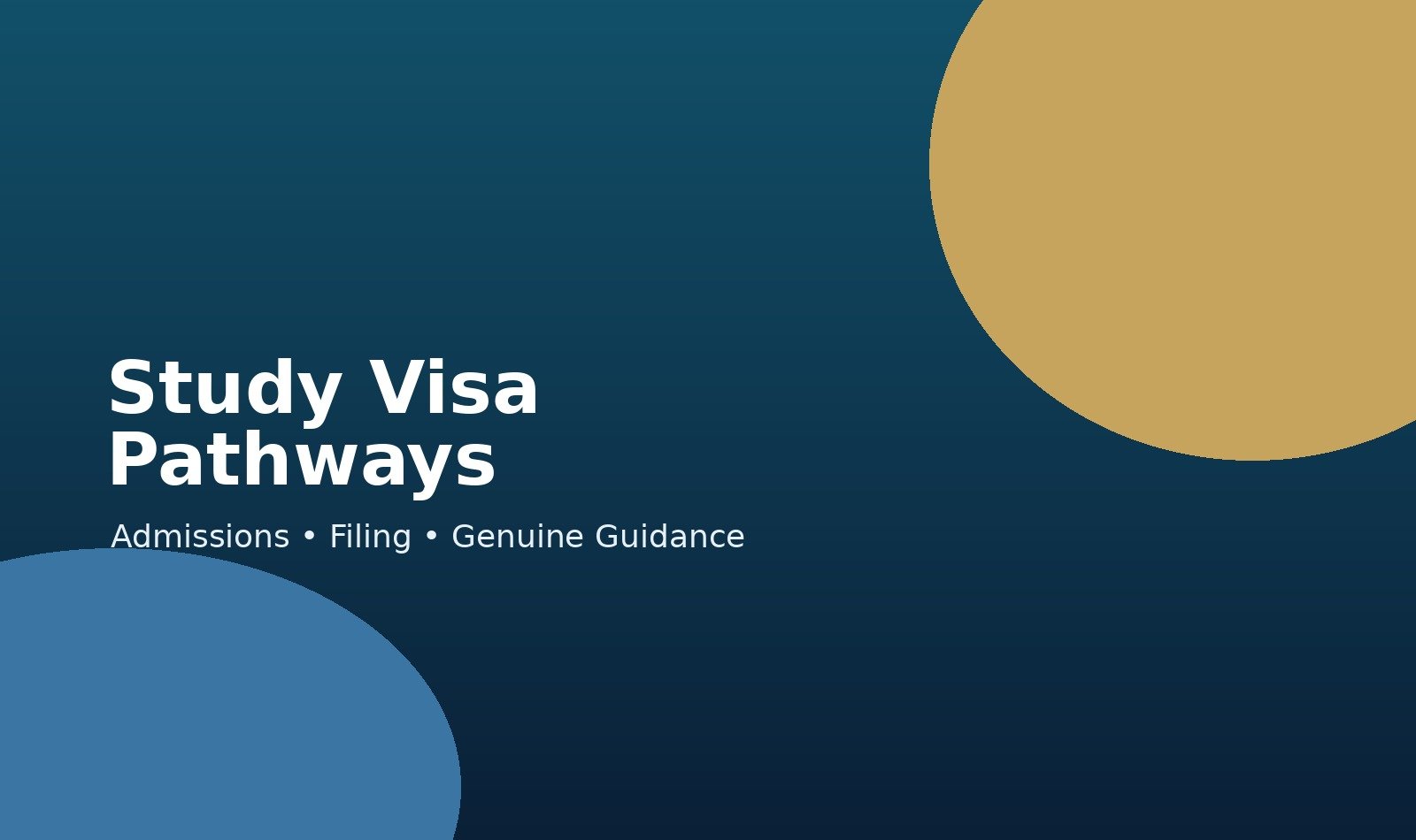 Study visa guidance
